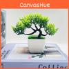 Simulated Potted Pinus Hwangshanensis Artificial Flower For Indoor Decor
