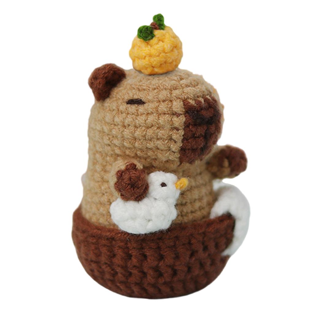 Animal Keychain Crochet Set for Beginner with Step-by-Step Video Tutorial Instruction Animal Crochet Knitting Supply