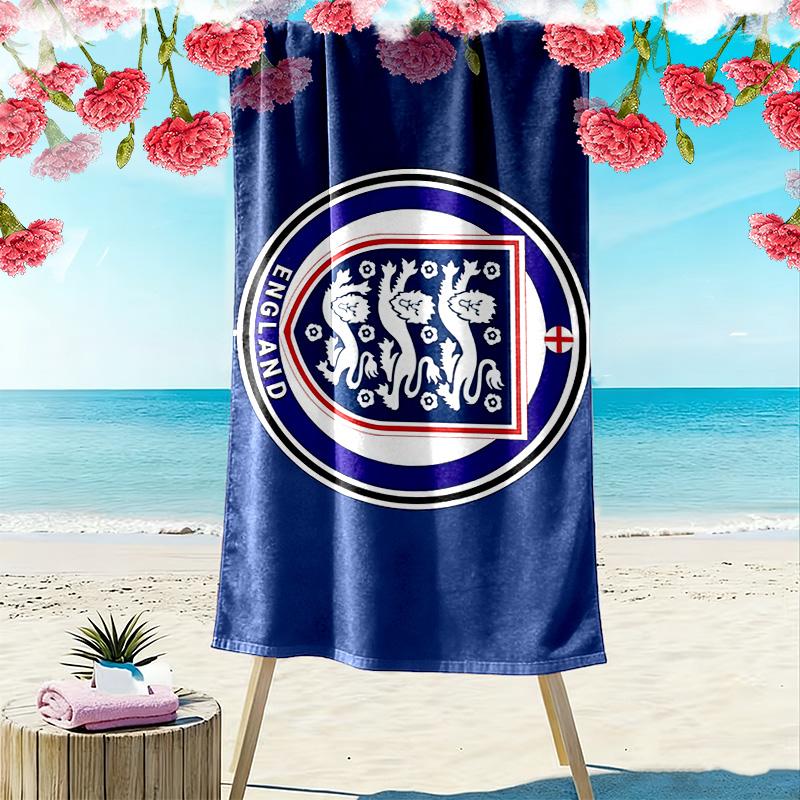 England National Men's Football Team2 Print Beach Towel, Large Soft Quick Dry Towel for Beach Camping Swimming
