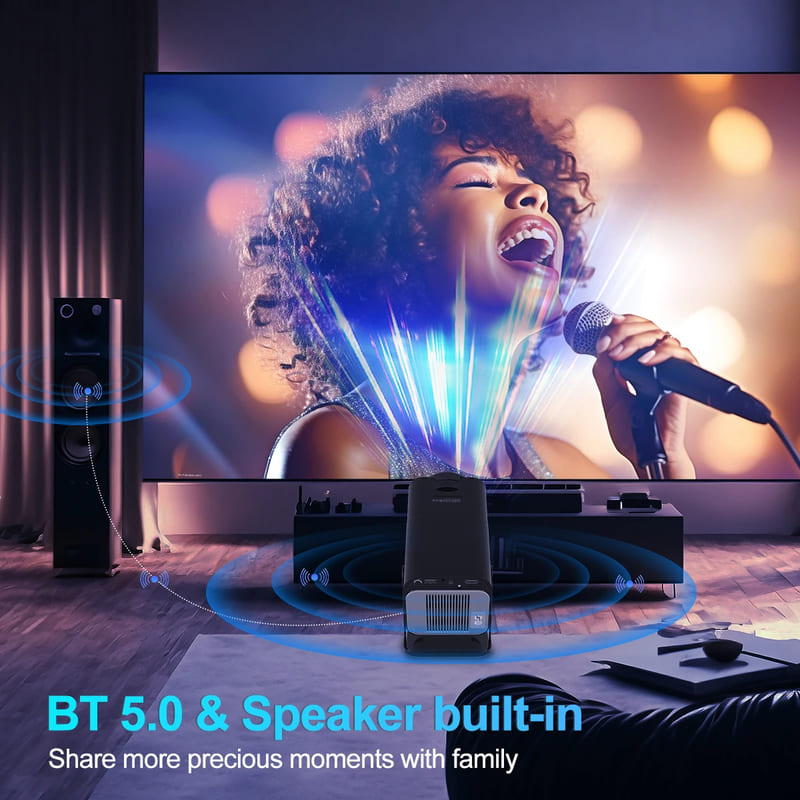 Magcubic HY320 Mini New Native 720P Android 11 4K проектор 300ANSI Wifi6 BT5.0 Портативный портативный проектор для кинотеатра на открытом воздухе с поворотом на 180°