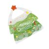 25Pcs Christmas Gift Bags Thickened PP Waterproof Seal Packaging Christmas Tree/bear Shaped Bag for Kids Holiday Party & Biscuit Gift Packaging
