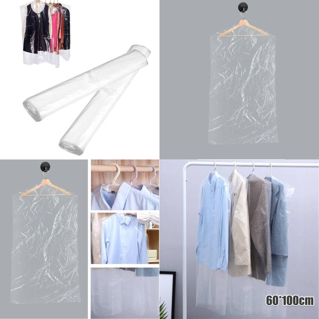 Прозрачный пылезащитный чехол для одежды 5 шт. из пластика, подходит для ежедневного использования