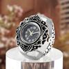Fashion Jewelry Clock Digital Watch Ring Watch Elastic Stretchy Rings Round Quartz Finger Rings