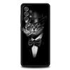 Модный Чехол для Телефона с Рисунком Котенка с Сигаретой для Samsung Galaxy A55 A35 A17 A07 A15 A13 A25 A51 A72 A73 A32 A52 A52S A41 Мягкий ТПУ