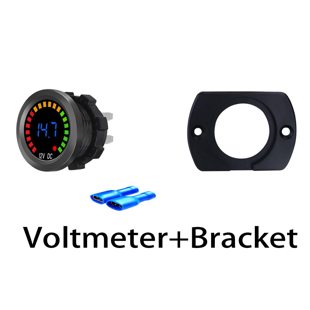 DC 12V Universal Car Motorcycle Boat Voltmeter  LED Digital Voltmeter Panel Volt Meter Monitor Gauge Display Car Accessories