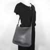 HERMES Vespa 28 Shoulder Bag gray/black leather Women Used