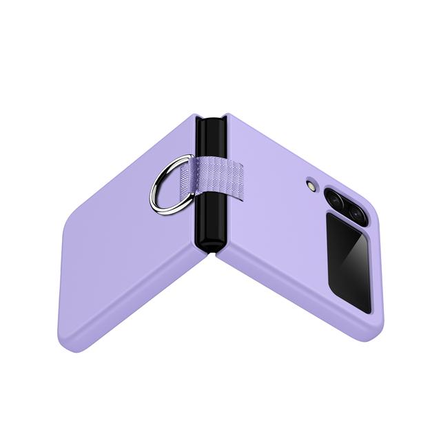 Легкий тонкий защитный чехол с защитой от царапин для Samsung Galaxy Z Flip 4 5g Flip4 Flip3 Flip 3 с кольцевым держателем, складной чехол