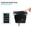 12V 20A Winch In Winch Out Switch DPDT Momentary (ON) OFF (ON) Rocker Switch 3 Position Blue Led Waterproof Reversing Switch