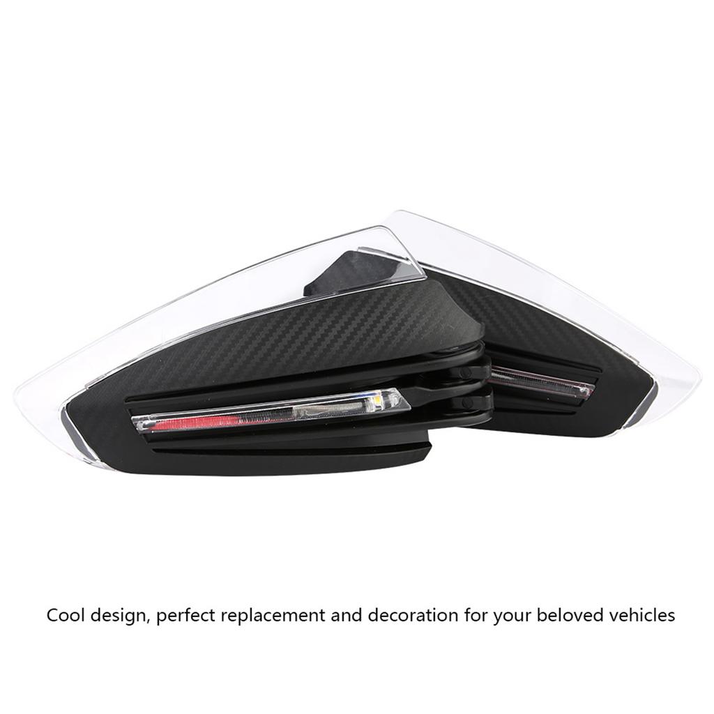 2pcs 7 8  Universal Motorcycle Hand Guards LED Turn Signal DRL Indicator Protector