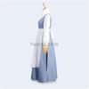 Women Adult Party Beauty And The Beast Belle Blue Maid Dress Cosplay Costume for Halloween Carnival Costumes Plus Size S-XXXL