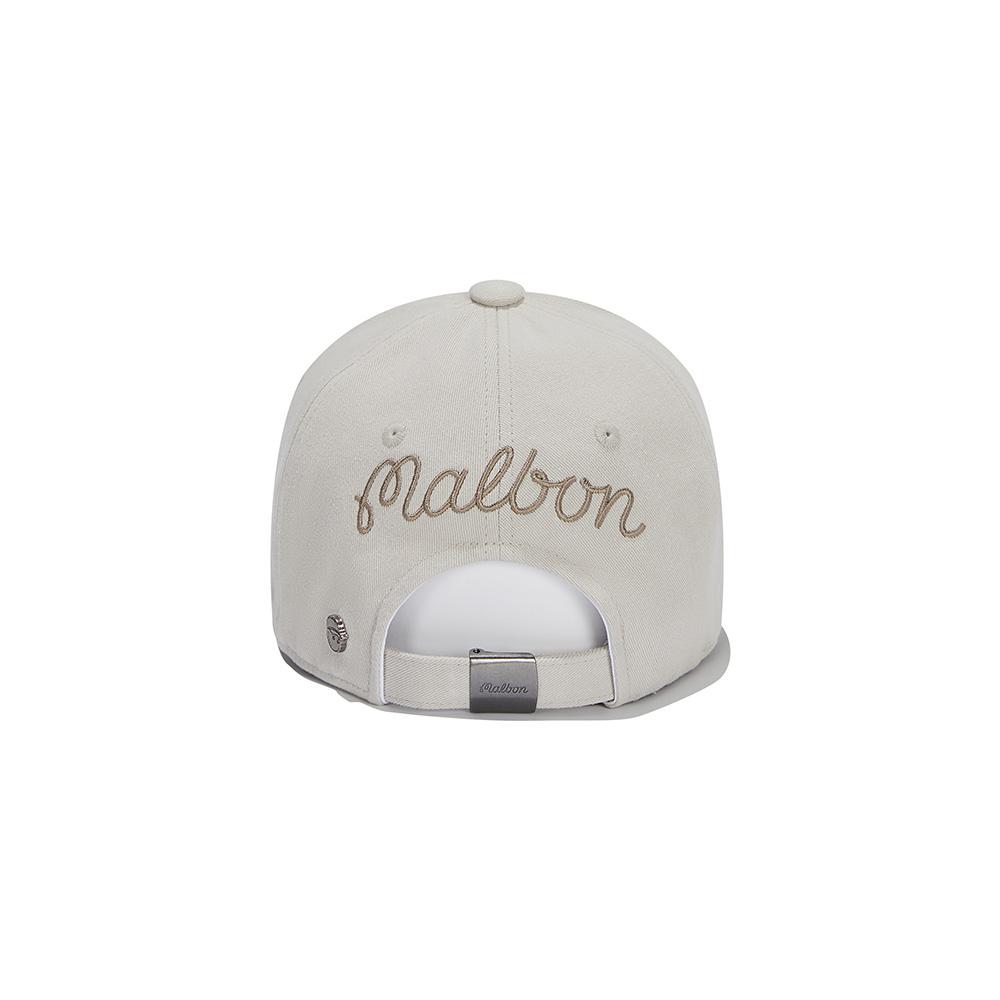 MALBON GOLF Новая базовая кепка-ведро Malbon Светло-серая