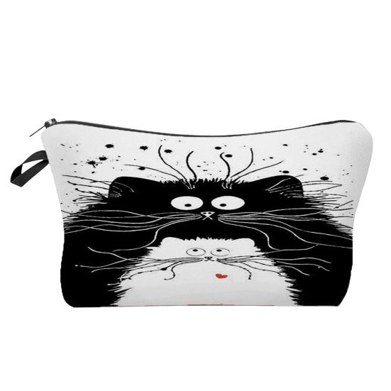 Косметичка с 3D-принтом Портативная квадратная многофункциональная дорожная сумка большой емкости для отпуска