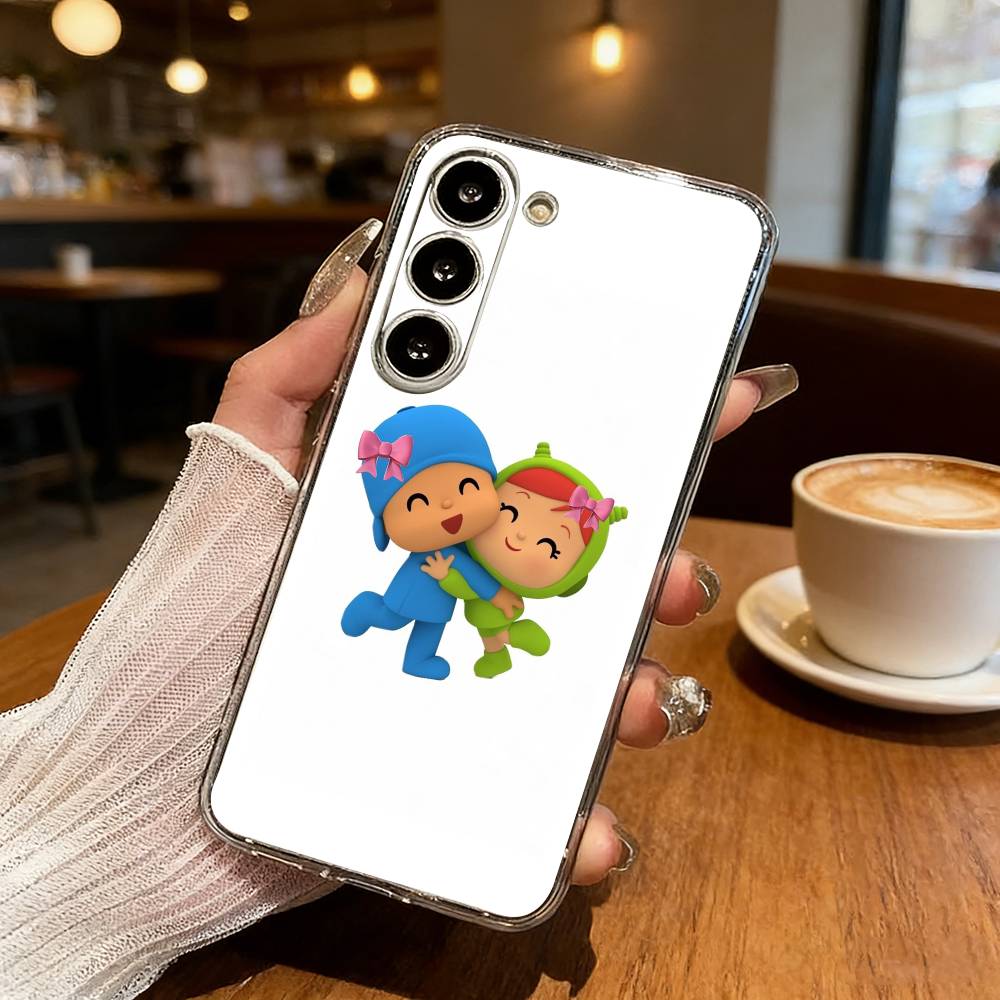 CUTE P-Pocoy-o Phone Case For Samsung S25,S24,S21,S22,S23,S30,Ultra,S20,Plus,Fe,Lite Transparent Cover