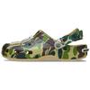 A BATHING APE X Classic Clog Camouflage Print Comfortable and Versatile Hole Shoes for Men and Women In Brown