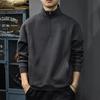 Autumn And Winter Velvet Inner Polo Shirt Men'S Heavy Polished Embroidered Sweater Autumn American Loose Casual Jacket
