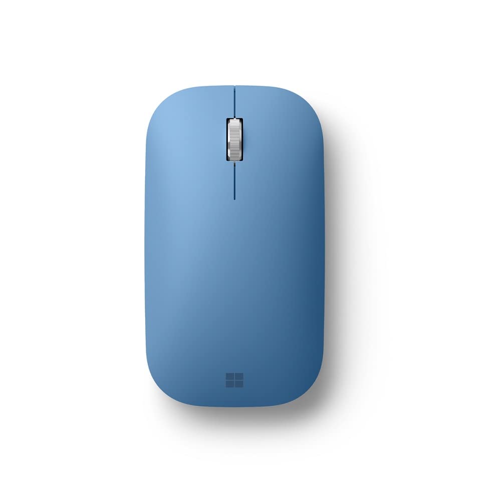 Microsoft Modern Mobile Mouse Wireless Thin Lightweight BlueTrack Bluetooth Compatible with Windows Mac Android Surface Sapphire KTF-00078 (Sapphire)