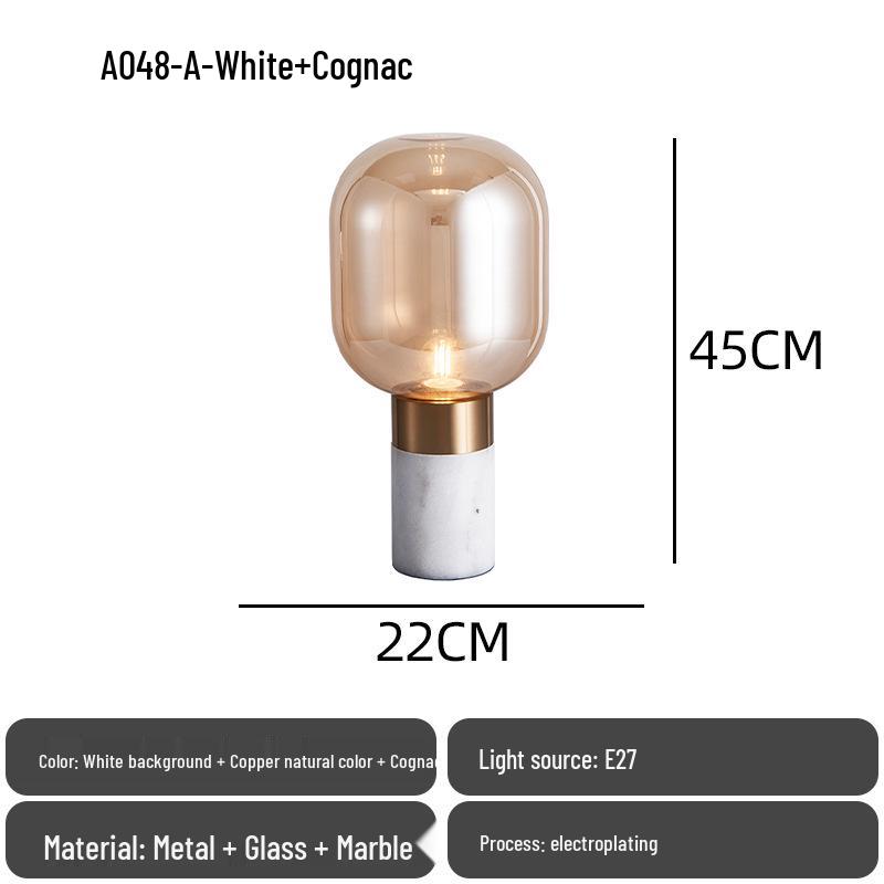 Современная минималистичная стеклянная прикроватная лампа в скандинавском стиле для дизайнерских шоу-румов, отелей и гостиниц типа «постель и завтрак»