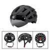 Magnetic Attachable LED Cycling Visor Universal Road Bike Helmet Full-Shell Integrated Design