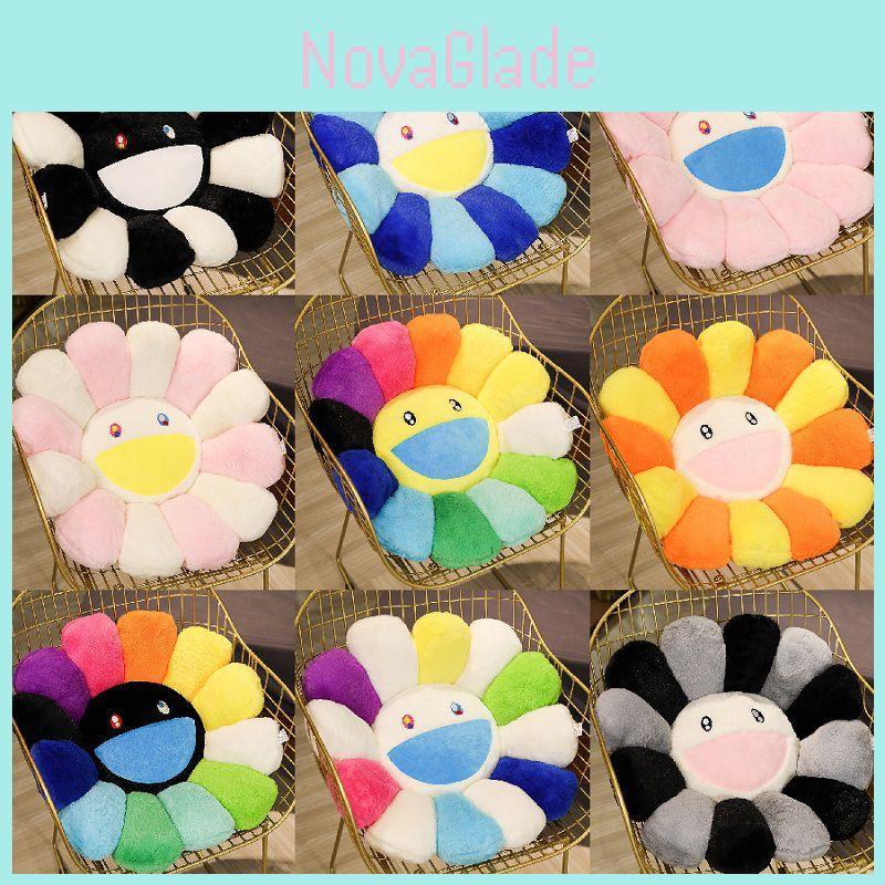 Joyful Takashi Murakami Rainbow Flower Pillow Plush Colorful Stuffed Toy Ideal For Gifting