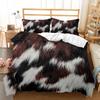 Трехпредметный комплект постельного белья из коровьей кожи с текстурой животных, пододеяльник с цифровой печатью