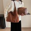 Vintage Soft-faced Suede Bread Bag Women's 2025 New Popular Large-capacity Shoulder Bag Fashion Bucket Bag