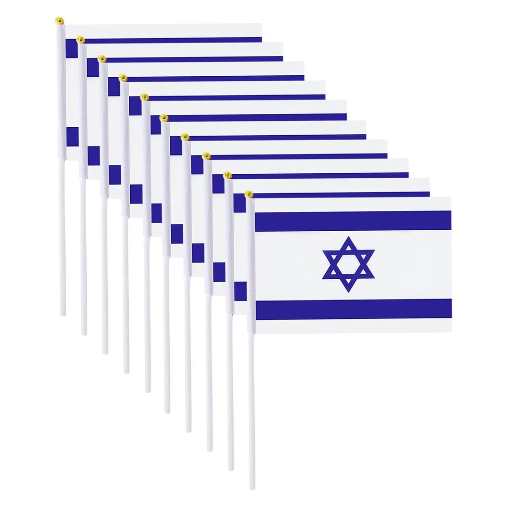 Israel Flag Flag Set Small Handheld Flag 5x8 Inches Israel Flag Flag Set Small Handheld Flag 5x8 Inches