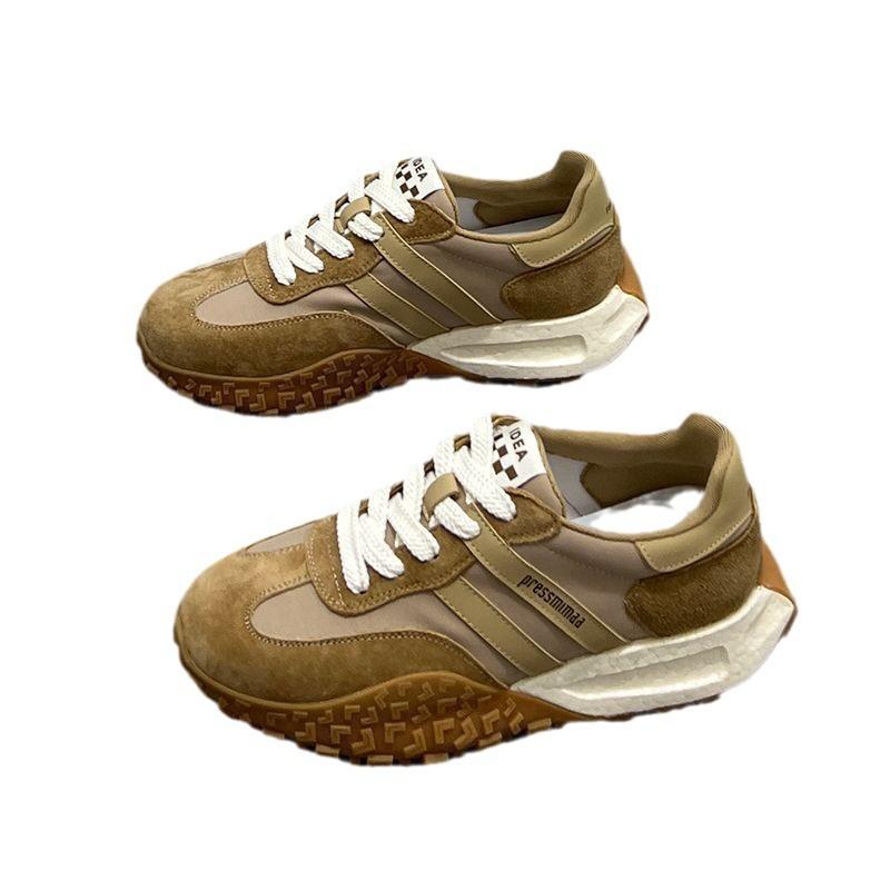 Europäische Dad-Schuhe Damen Herbst neu super angesagte Moral-Trainingsschuhe dicke Sohle die Füße klein zeigend sportliche Freizeitschuhe