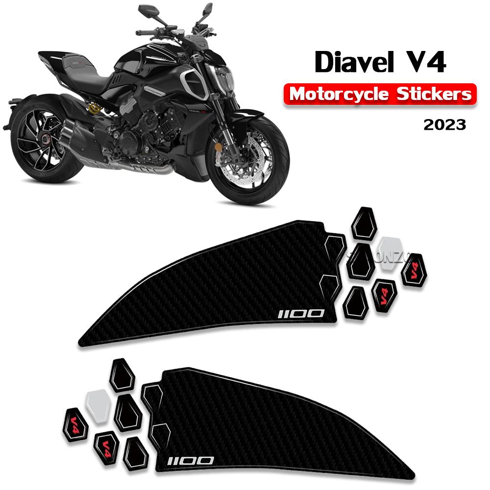 Аксессуары для Diavel V4, комплект 3D-наклеек, мотоциклетная накладка на бак, защитные наклейки для Ducati Diavel V4, модернизированная часть