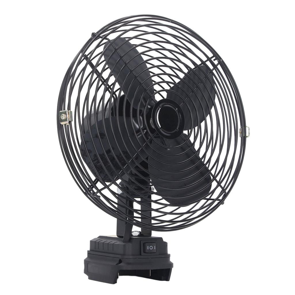 30W 8in Rechargeable Electric Fan Portable 18V Lithium Battery Electric Fan for Camping