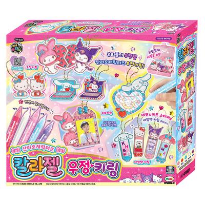 [Mimi World Official] Брелок-подвеска с цветным гелем Sanrio Characters Friendship, популярные корейские игрушки-персонажи