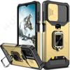 Чехол для Samsung Galaxy S24 A54 A34 4G 5G S23 S22 S21 Ultra Plus S21 FE, слот для держателя карты, военный кошелек, выдвижной чехол для камеры
