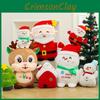 Christmas Plush Doll With Santa Snowman Reindeer And Tree Decor For Holiday Gift And Home Decor