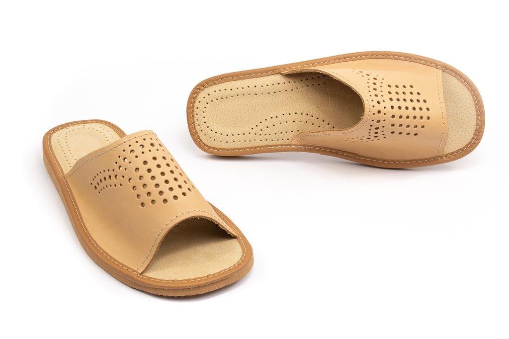 Top quality leather slippers, Grade A+, men's slippers 46