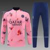 Men Women Soccer Training Jersey Half-Zip Warm-Up Top Napoli PSG AC Milan Brazil Manchester United Fans