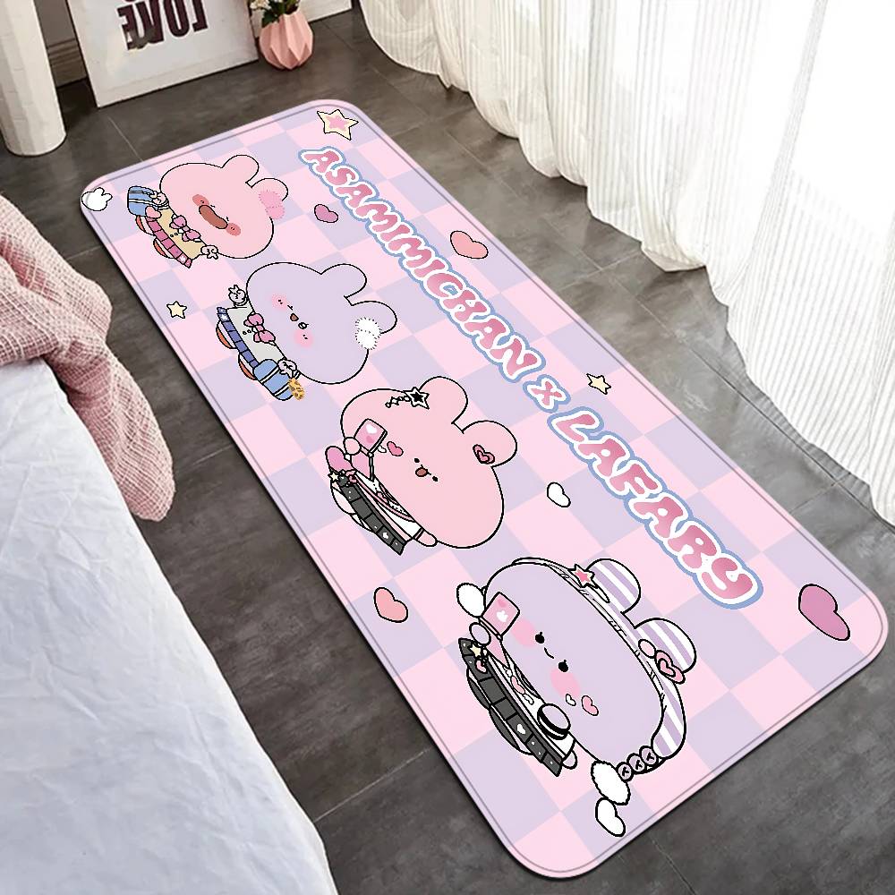 Cartoon A-Asamimichan Floor Mat INS Style Soft Bedroom Floor House Laundry Room Mat Anti-skid Household Carpets