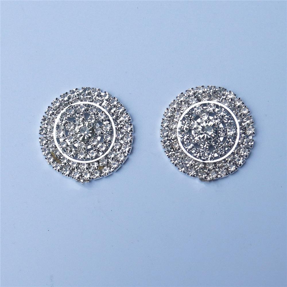 Popular Full Rhinestone Round Chest Sticker Ladies Sexy Fashion Shiny Crystal Body Chain Accessories Jewelry