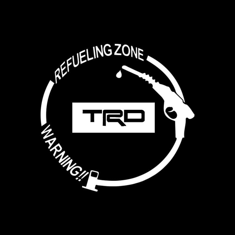 Виниловая светоотражающая наклейка на крышку бензобака с автомобильным значком, аксессуары для Toyota TRD E150 E120 Land Cruiser 200 Chr Corolla Yaris Rav4