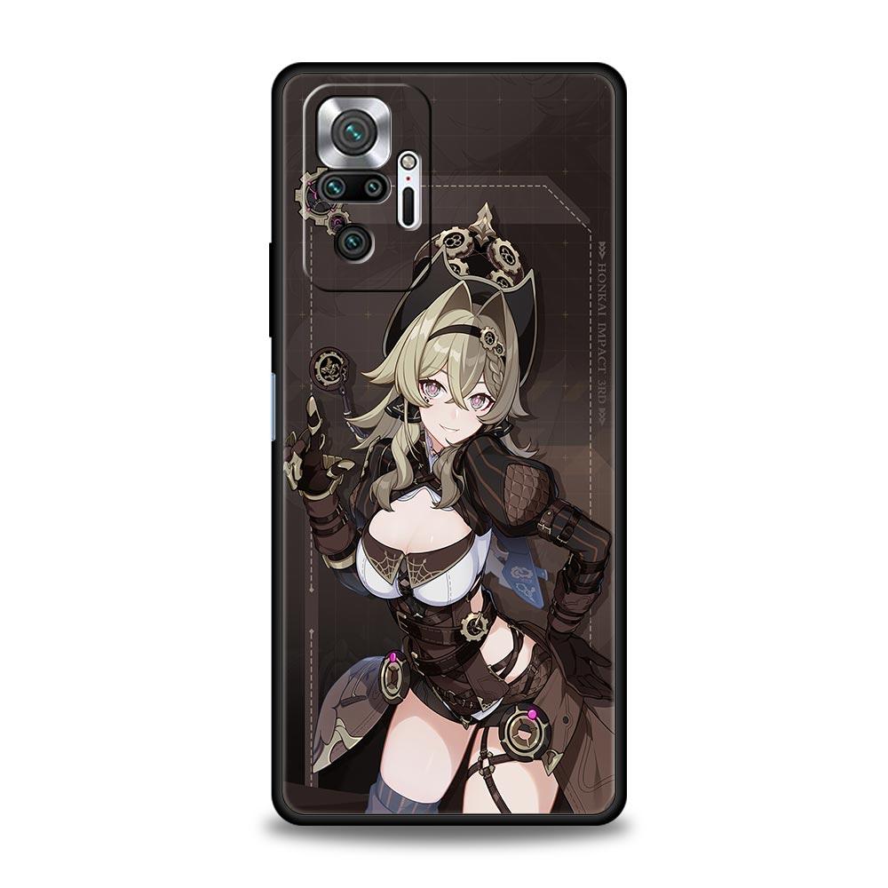 Чехол для телефона Honkai Impact 3rd Game для Xiaomi Redmi Note 12 5G 11 10 Pro Plus 9S 9 8 7 9T 8T 10C 9C 9A K50 игровой силиконовый чехол