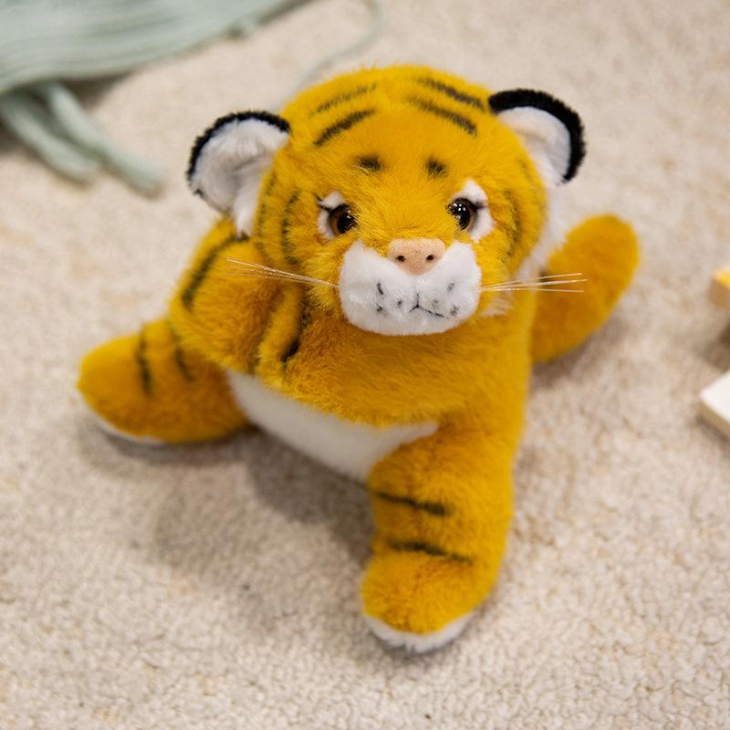 Cute simulation animal tiger koala snapping circle plush toy doll raccoon doll bracelet children's rag doll