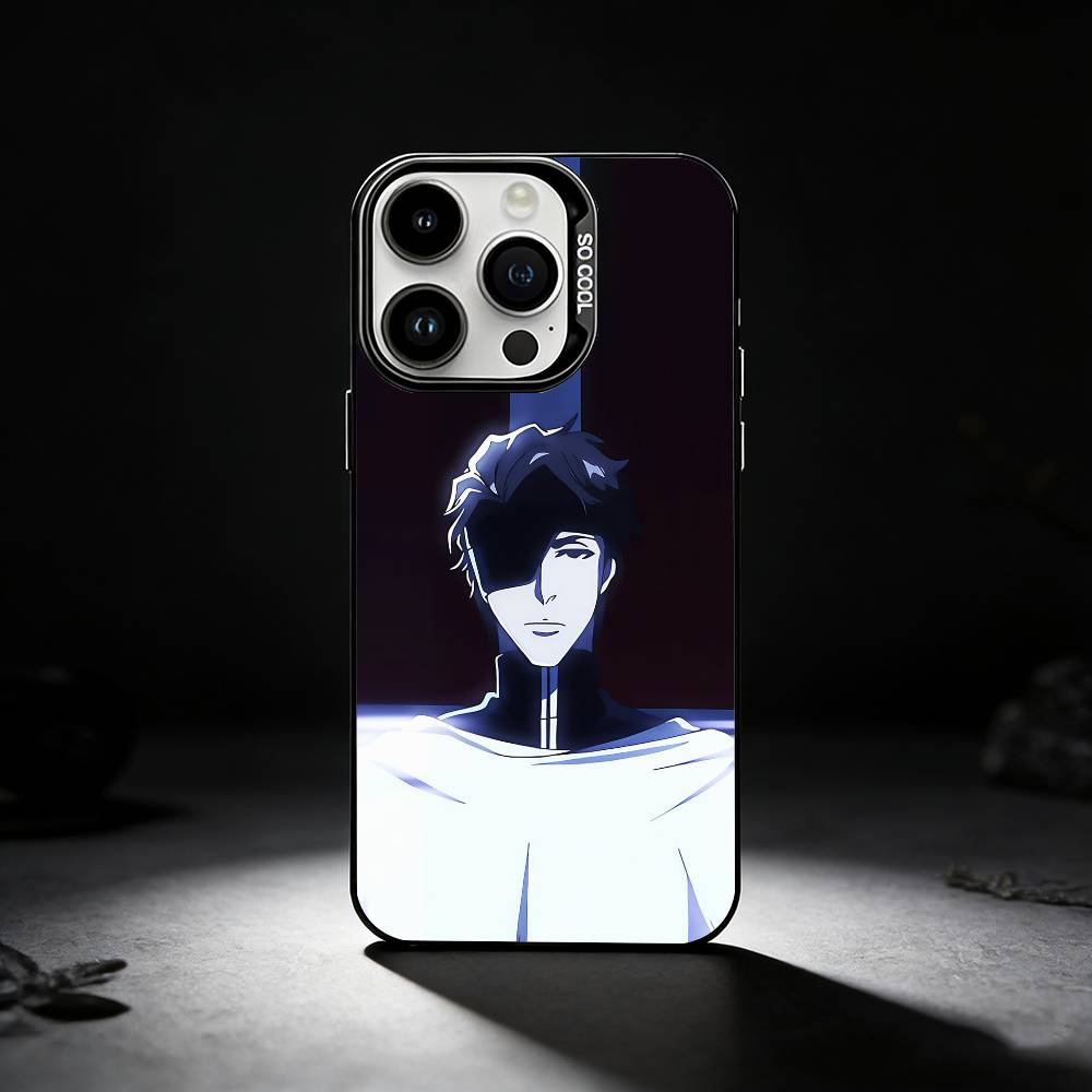 A-Аниме A-Айзен С-Соуске Чехол для телефона Для iPhone 17,16,15,14,13,12,11 Plus,Pro Max,XS,Цветной серебристый чехол для телефона