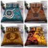 Duvet Cover Set Aboriginal Colorful Lizards Australia Indigenous Painting Art Bedding Cover