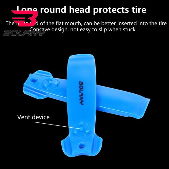 BOLANY 2Pcs High Hardness Bike Tire Lever Front Curved Flat Mouth Not Easy To Break Accessories Tire Removal Tool for Maintenance