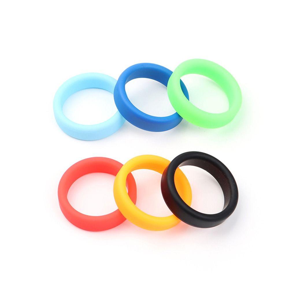 2Pcs Thick Flat Rubber Ring Silicone Tightle Stretchable Wheel Ring Flexible Elastic Silicone Luggle Wheel Hoops Diameter 35mm