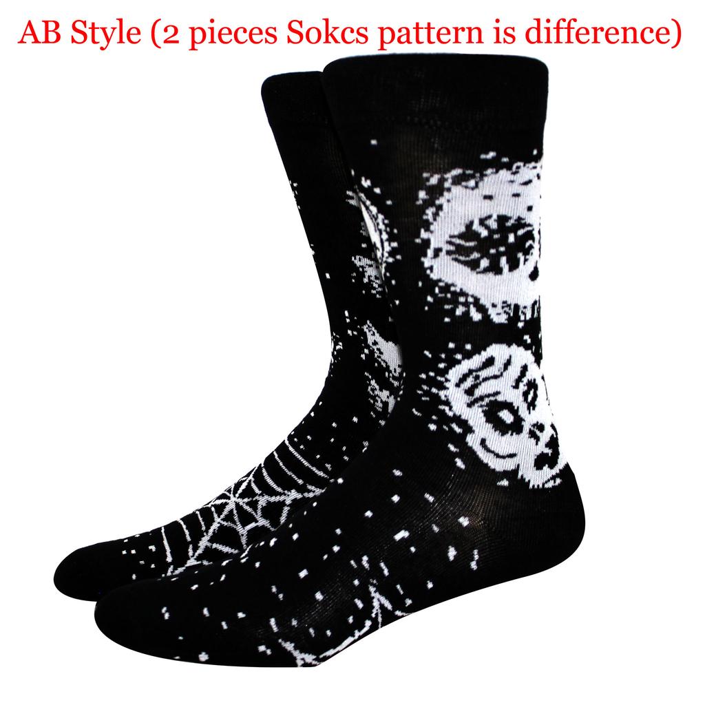 Новые Хэллоуин Женские Носки Харадзюку Забавные Носки Скелет Инопланетянин Мужские Носки Носки Тыква Носки Монстр Носки До Колена Носки Аниме