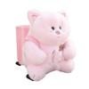 Car Mounted Tissue Box 2 In 1 Cartoon Plush Doll Auto Armrest Box Paper Drawer Storage Car Trash Can Tissue Holder
