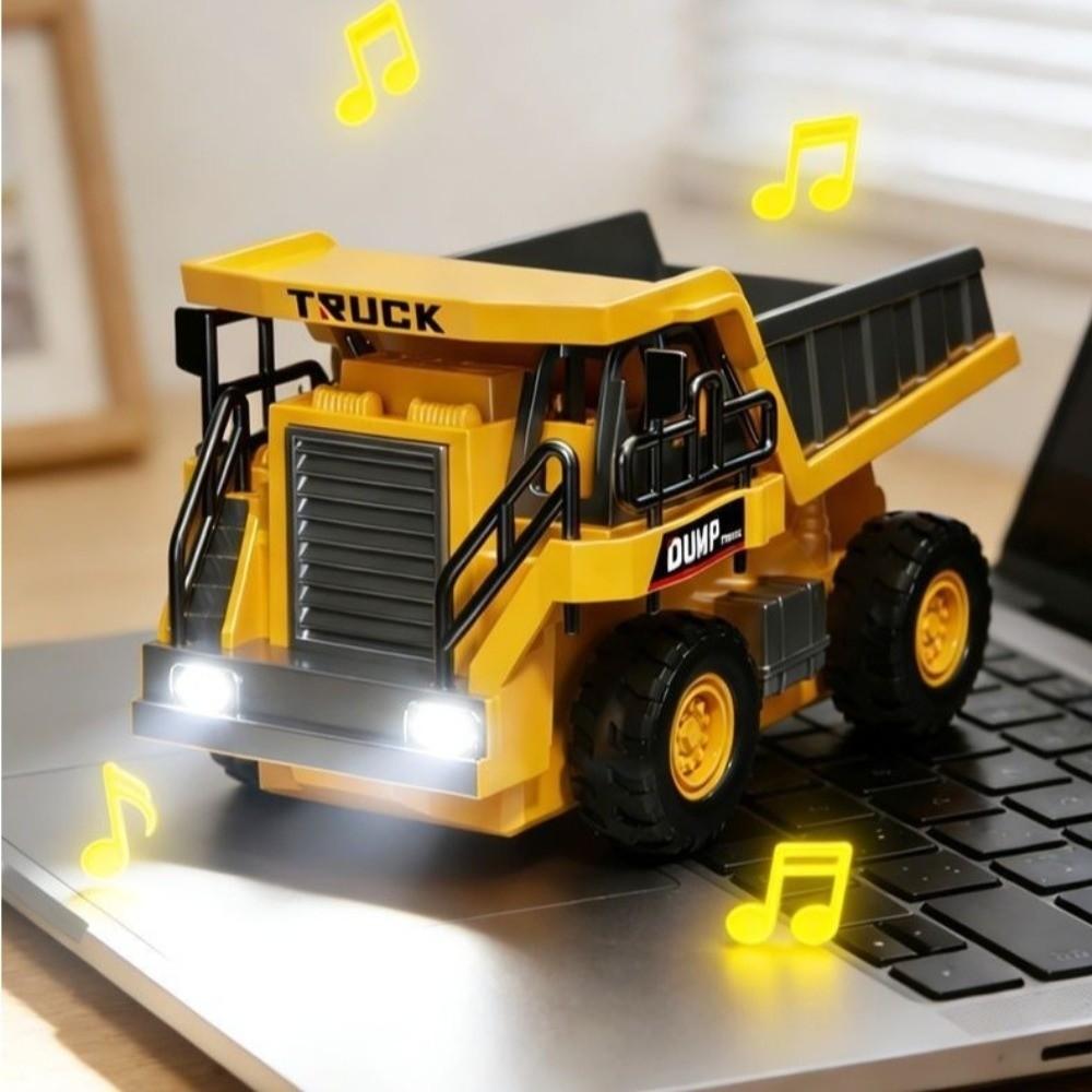 Zinc Zinc Alloy Material Mini Excavator Toy Remote Control Dump Truck Toy Remote Control Car Festival Gifts