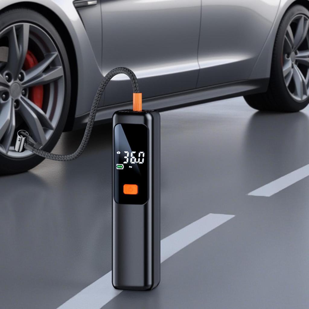 Автомобильный воздушный насос Маленький автомобильный насос для накачивания шин с ЖК-дисплеем Автоматическое отключение Автомобильные аксессуары для мотоциклов Седанов Пикапов