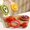 Reusable Food Saver Box Half Cut Fruit Lemon Avocado Freshing Retractable Film Storage Container Fruit Preservation Seal Covers