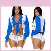 Eye-catching Starry Cheerleader Costume For Women Ideal For Halloween And Events
