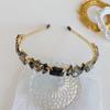 Versatile Zinc Zinc Alloy Thin Side Luxury Crystal Hairband Rhinestone Headbands Headwear Hair Accessories